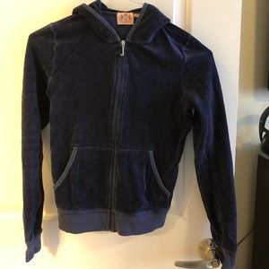 Juicy Couture Navy Blue Women’s Velour Jacket